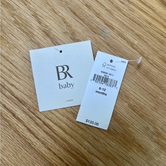 Banana Republic Baby Charlize Linen Dress with Bloomers- Red, 6-12m - Picture 14 of 15